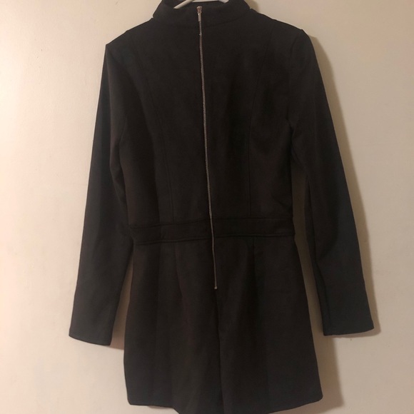 BeBe sexy low cut, short romper w attached choker - Picture 7 of 7